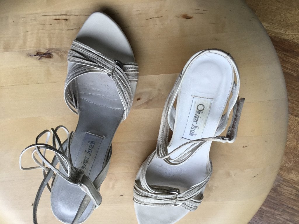 Chaussures à talons ouverts pour femmes, Beige, Comme neuf, Enlèvement, Strelli