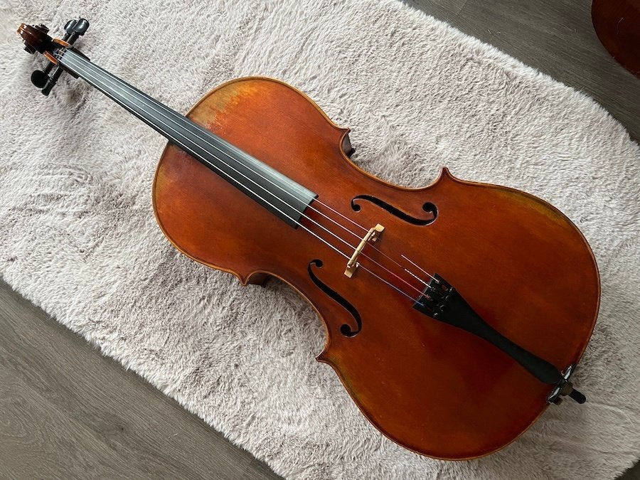 4/4 vioolcello beschikbaar in de werkplaats, Muziek en Instrumenten, Strijkinstrumenten | Cello's, Zo goed als nieuw, 4/4-cello