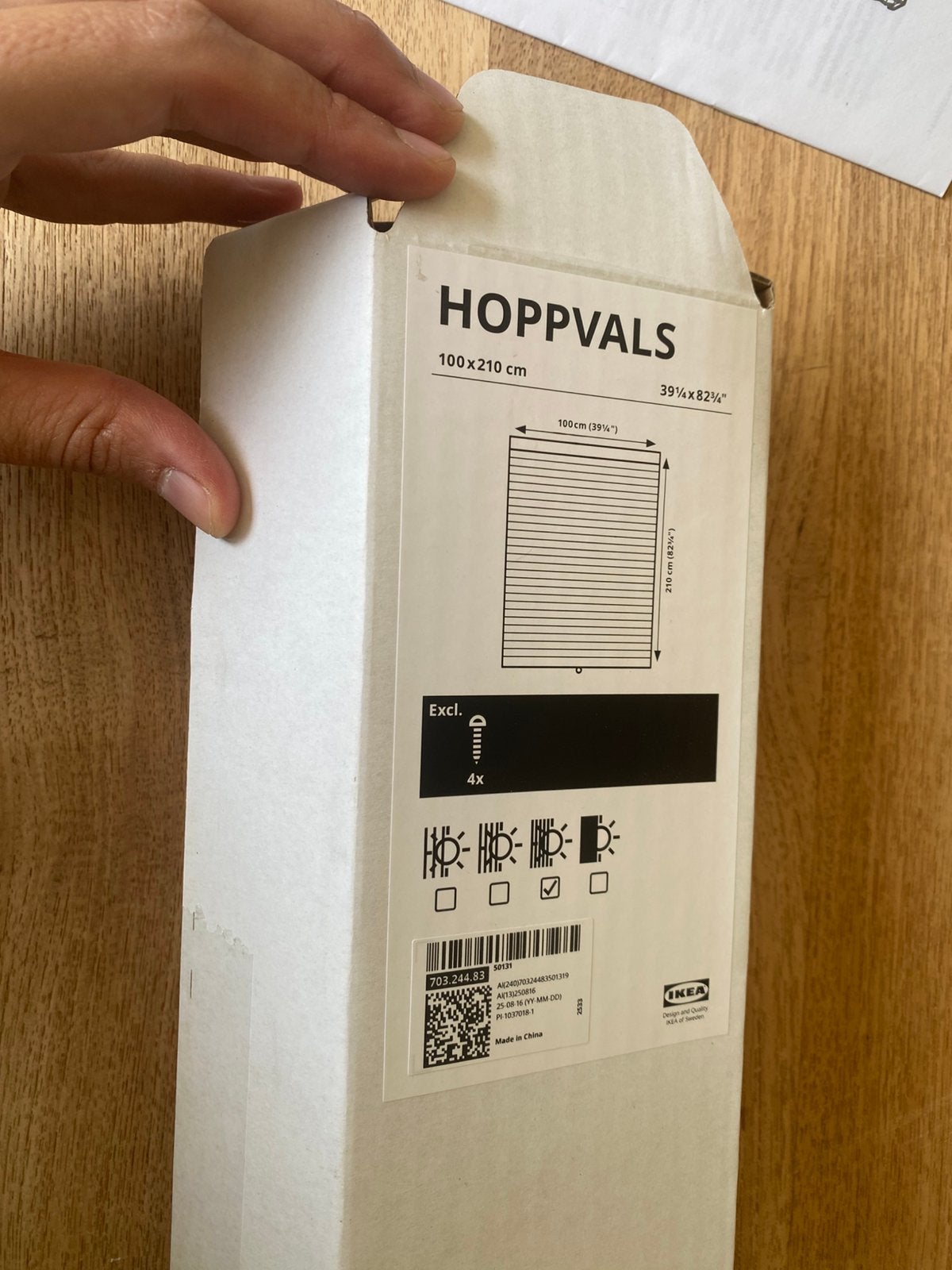Gratis Hopvalls plooigordijn, Ophalen, Gebruikt, Gordijn, IKEA