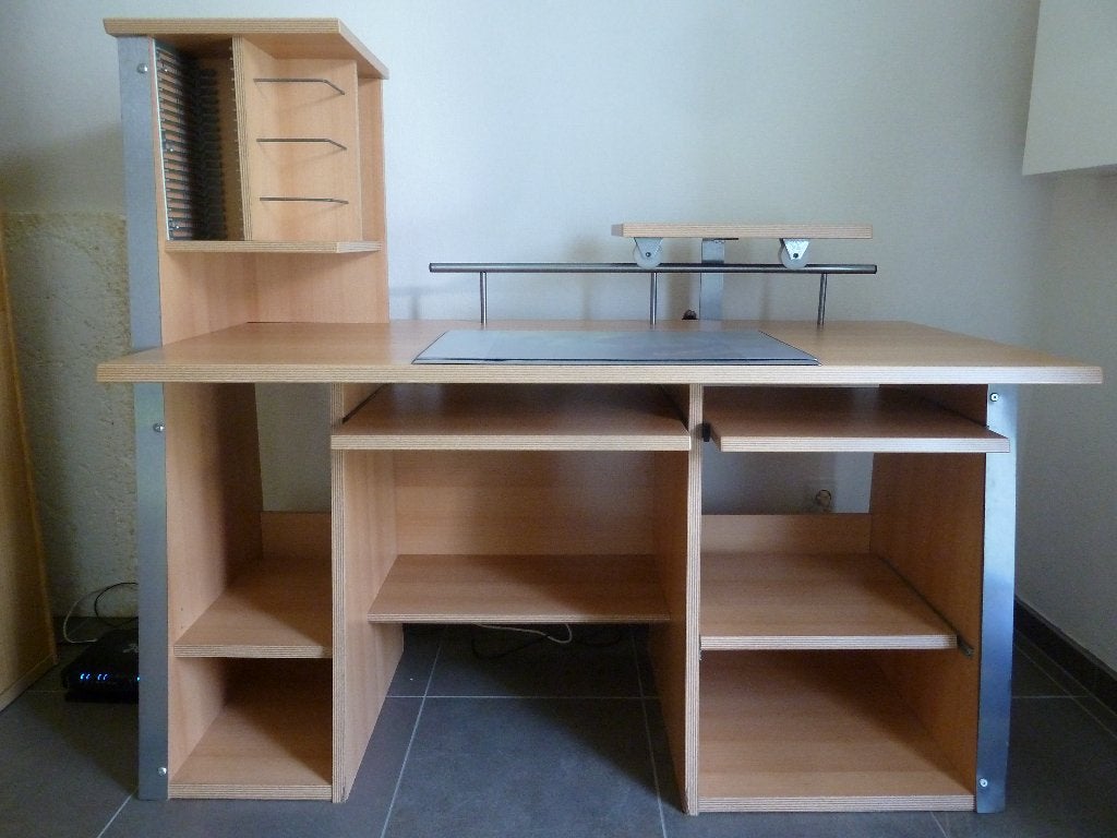 bureau 70 cm x 148 cm, Bureau d'ordinateur, 148 cm, Beige, Enlèvement