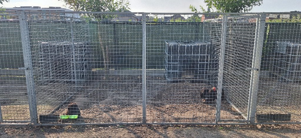 aluminium panelen dierenhokken, Ophalen, Zo goed als nieuw