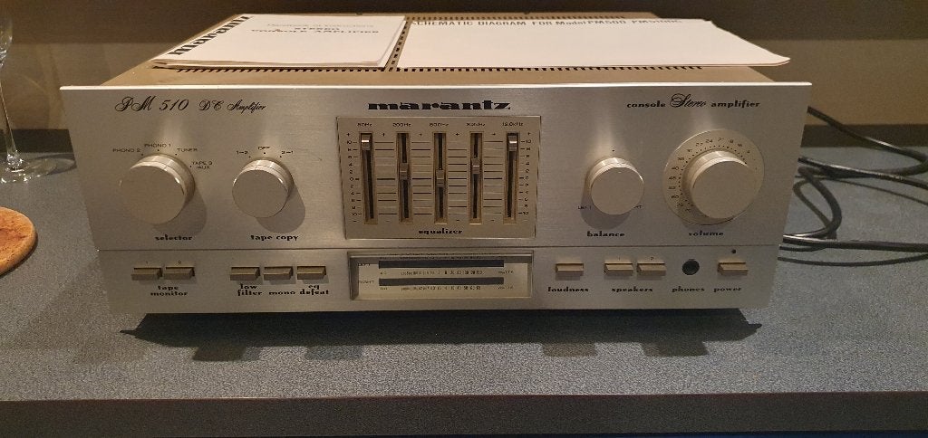 Marantz PM 510 DC vintage versterker, Audio, Tv en Foto, Versterkers en Ontvangers, Ophalen, Gebruikt, Marantz