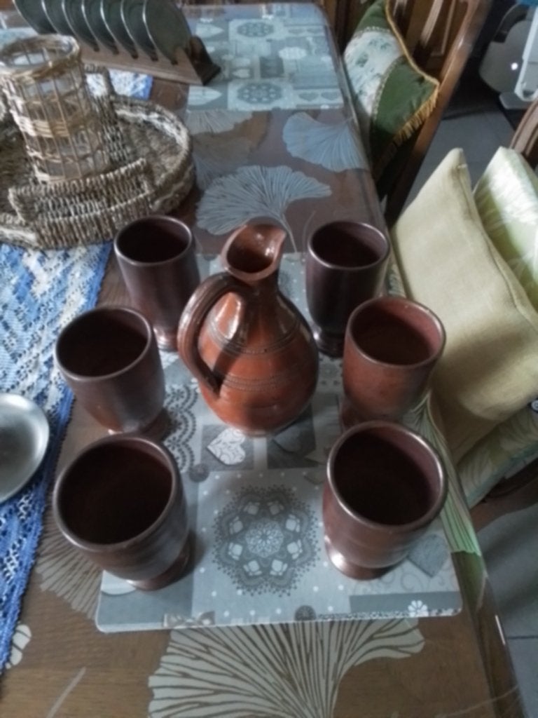 terracottaservies voor sangria, glühwein, cider, overig, Ophalen of Verzenden