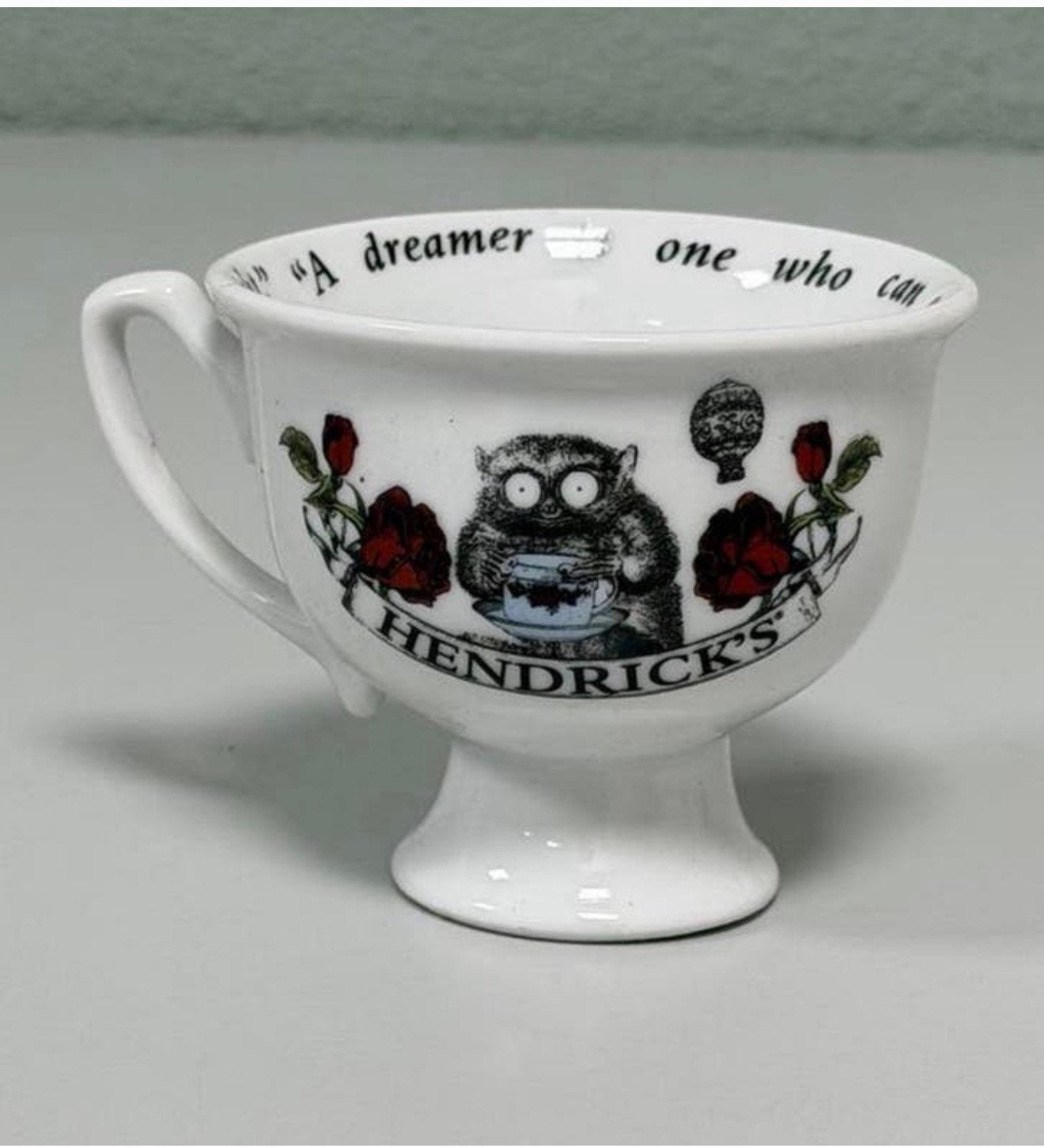 Hendrick’s Gin theekopje theekop kopje met Oscar Wilde quote, Ophalen of Verzenden