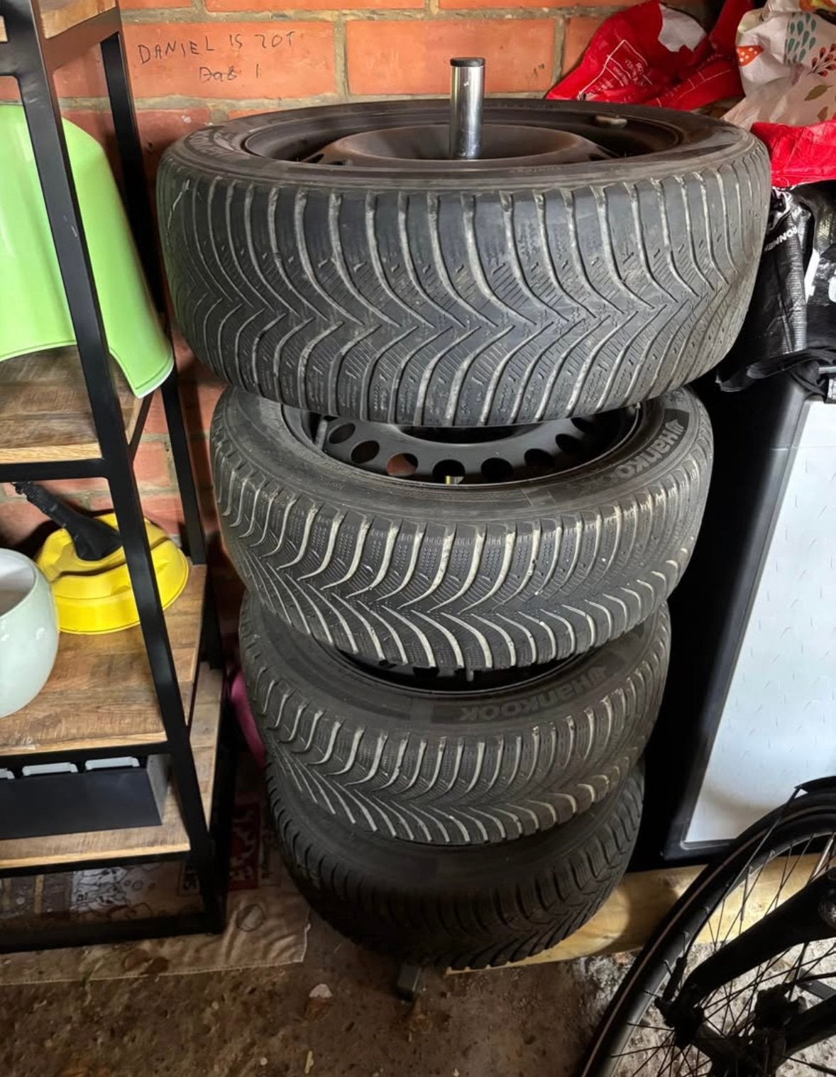 Winterbanden 205/55R16, Ophalen, Gebruikt