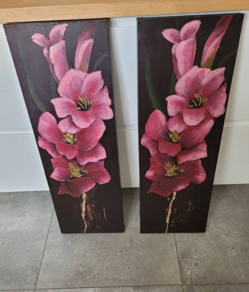 Bloemen kaders, Huis en Inrichting, Woonaccessoires | Lijsten, Ophalen, Overige materialen, Gebruikt, Schilderijlijst