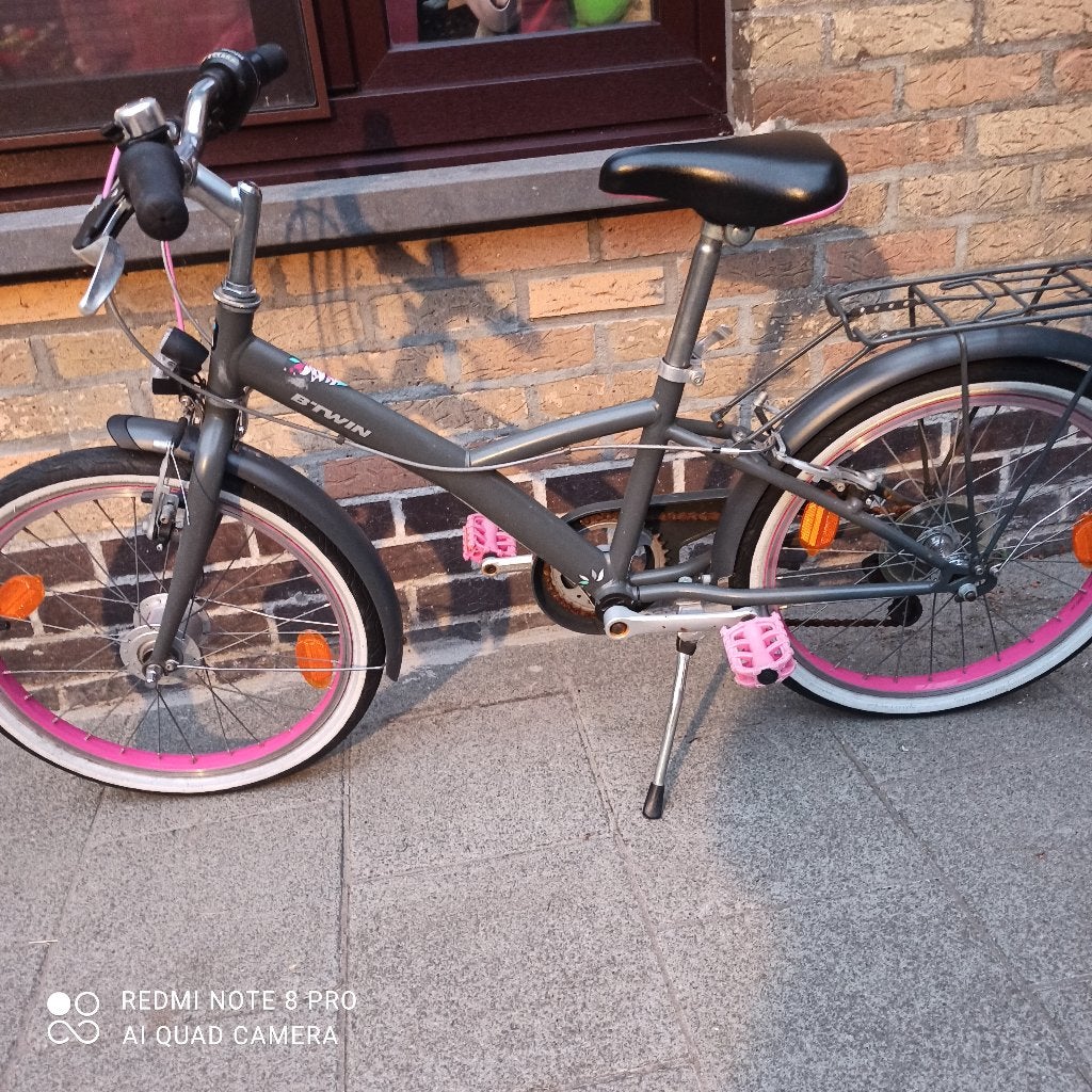 kinderfiets meisje 6-10j, Fietsen en Brommers, Ophalen, Velgrem, Zo goed als nieuw, Handrem