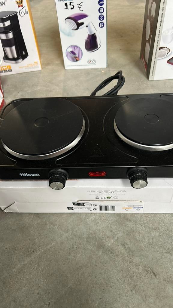 Tristar KP-6152 dubbele kookplaat., Elektronische apparatuur, Ophalen of Verzenden, Zo goed als nieuw