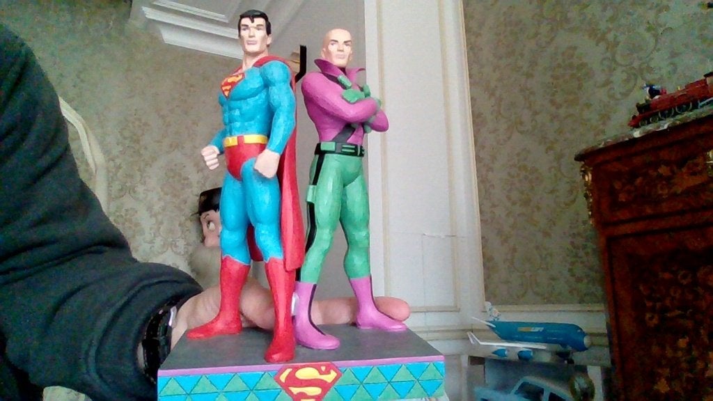 Statuette de Superman et Lex Luthor 22 cm j'ai la boite avec, Antiquités & Art, Enlèvement