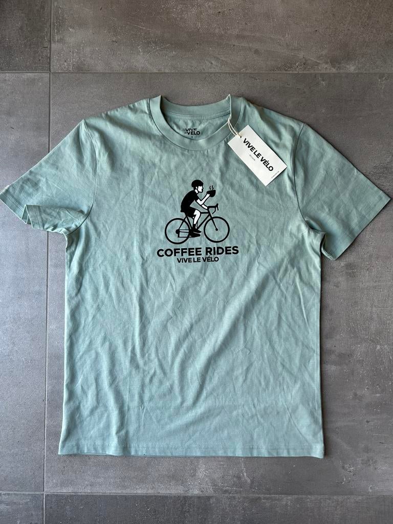 Vive le velo - T-shirt groen. Maat S. Nieuw, Ophalen of Verzenden, Nieuw, Maat 46 (S) of kleiner, Groen