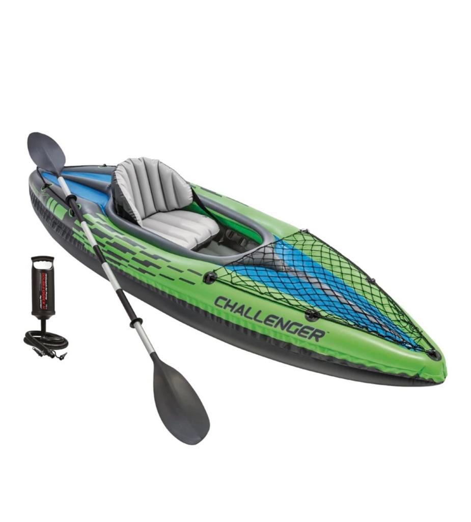 Kayak challenger K1 INTEX, Sports nautiques & Bateaux, Canoës, Neuf, Gonflable, Kayak, Une personne