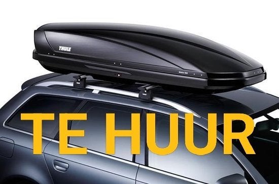 Te huur grote Thule dakkoffer, Ophalen