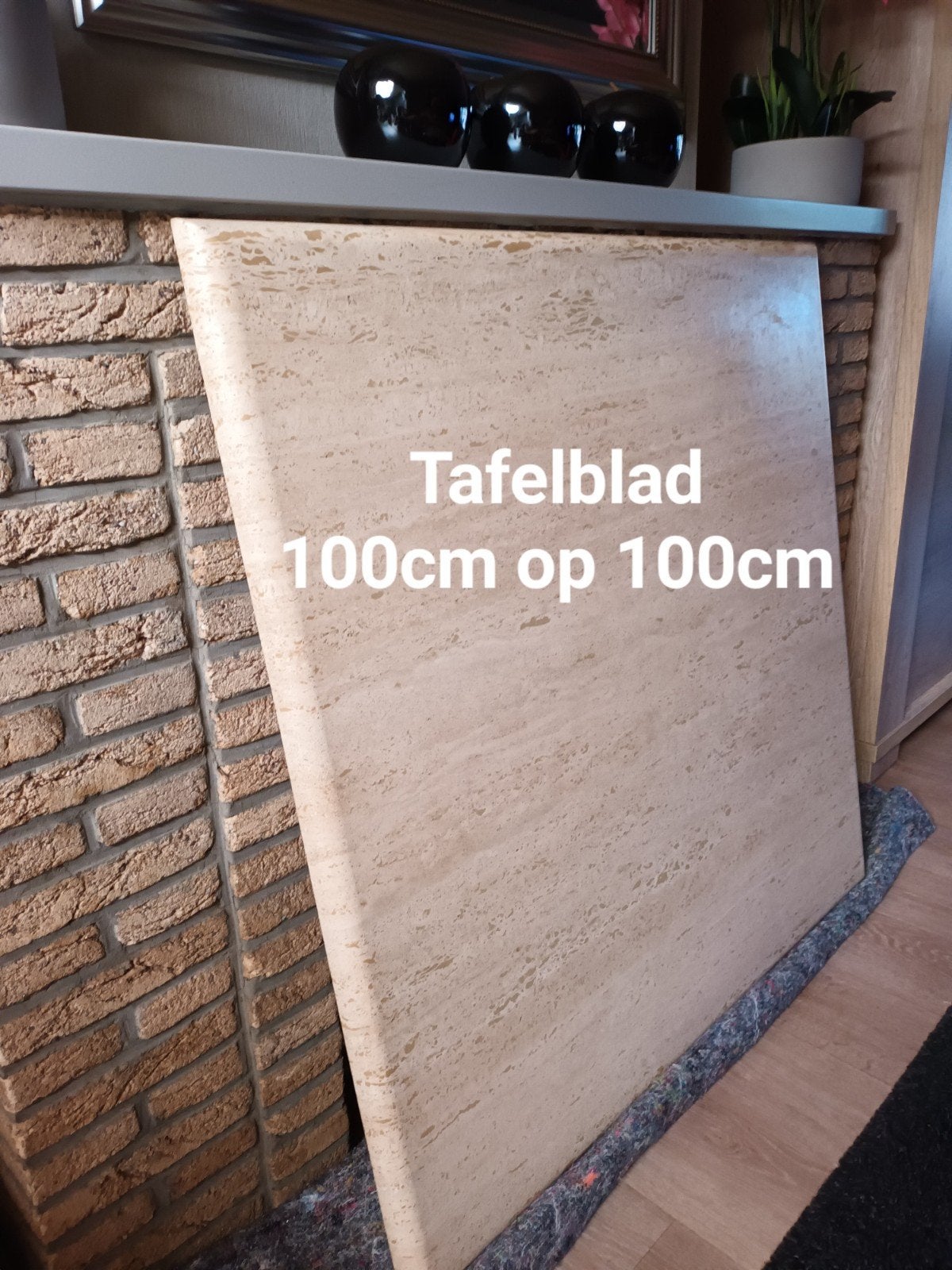 salontafel (travertin), Ophalen