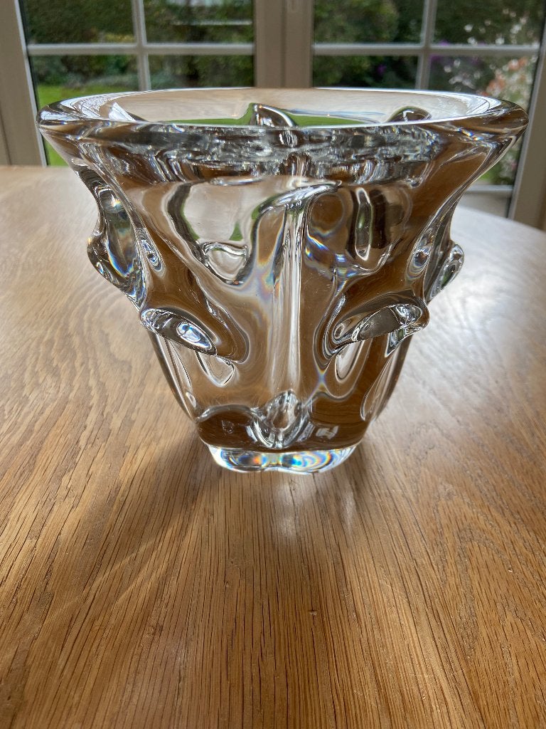 Vase en cristal Val Saint Lambert, Maison & Meubles, Enlèvement ou Envoi