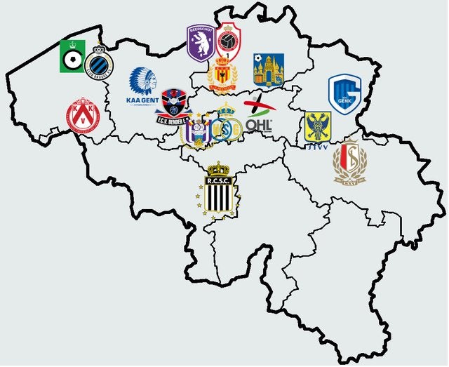 Standard Anderlecht Club Brugge AA Gent Antwerpen Genk, Verzenden, Gebruikt, Spelerskaart
