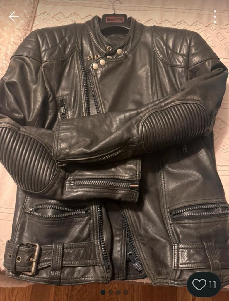 Leren motorvest, Ophalen