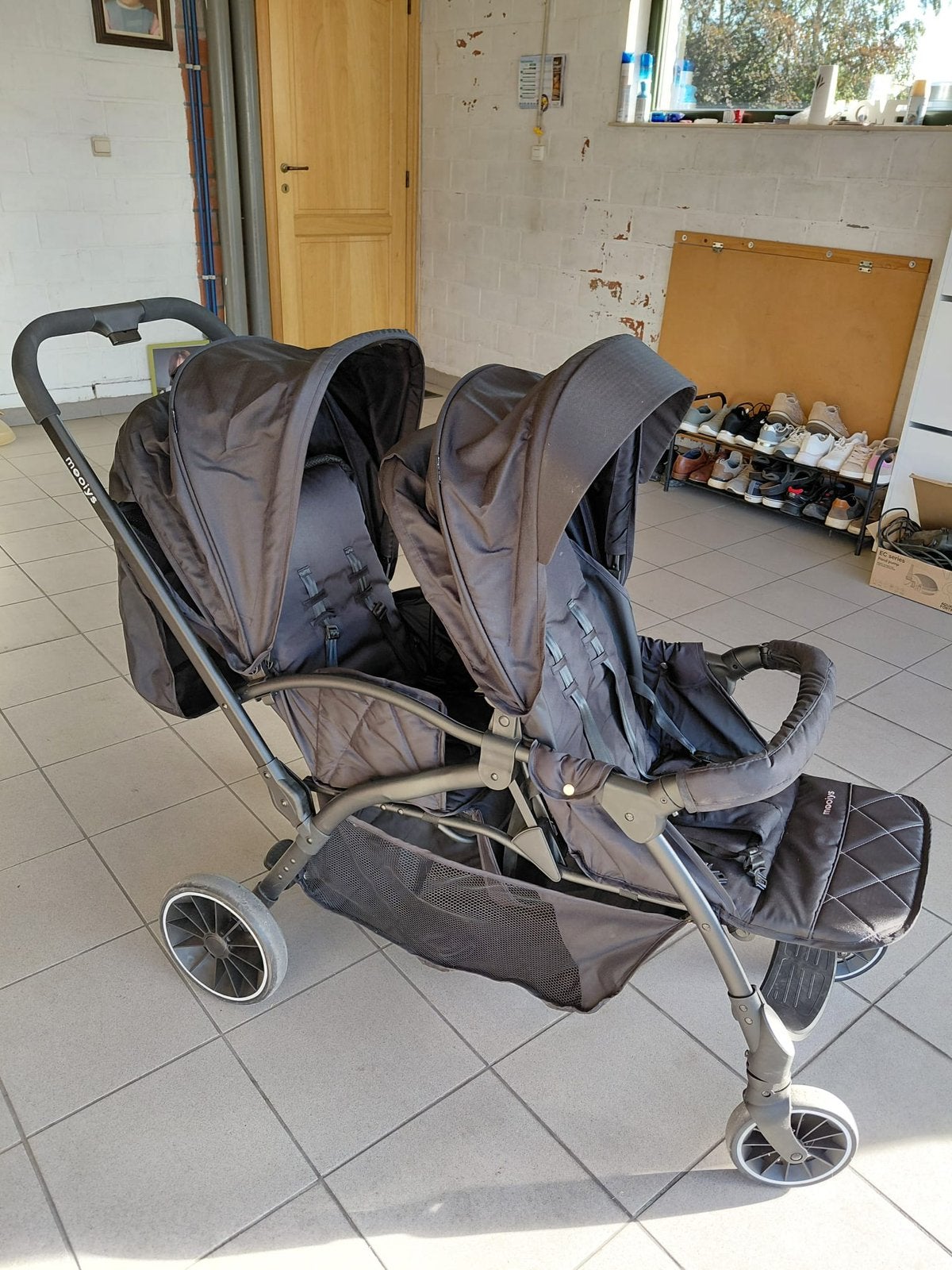 dubbele buggy, Enfants & Bébés, Enlèvement, Comme neuf