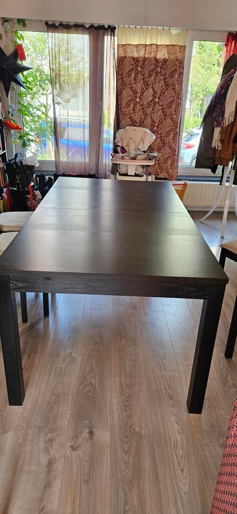 Uitschuifbare tafel IKEA 175/260/95 bruin/zwart, Ophalen