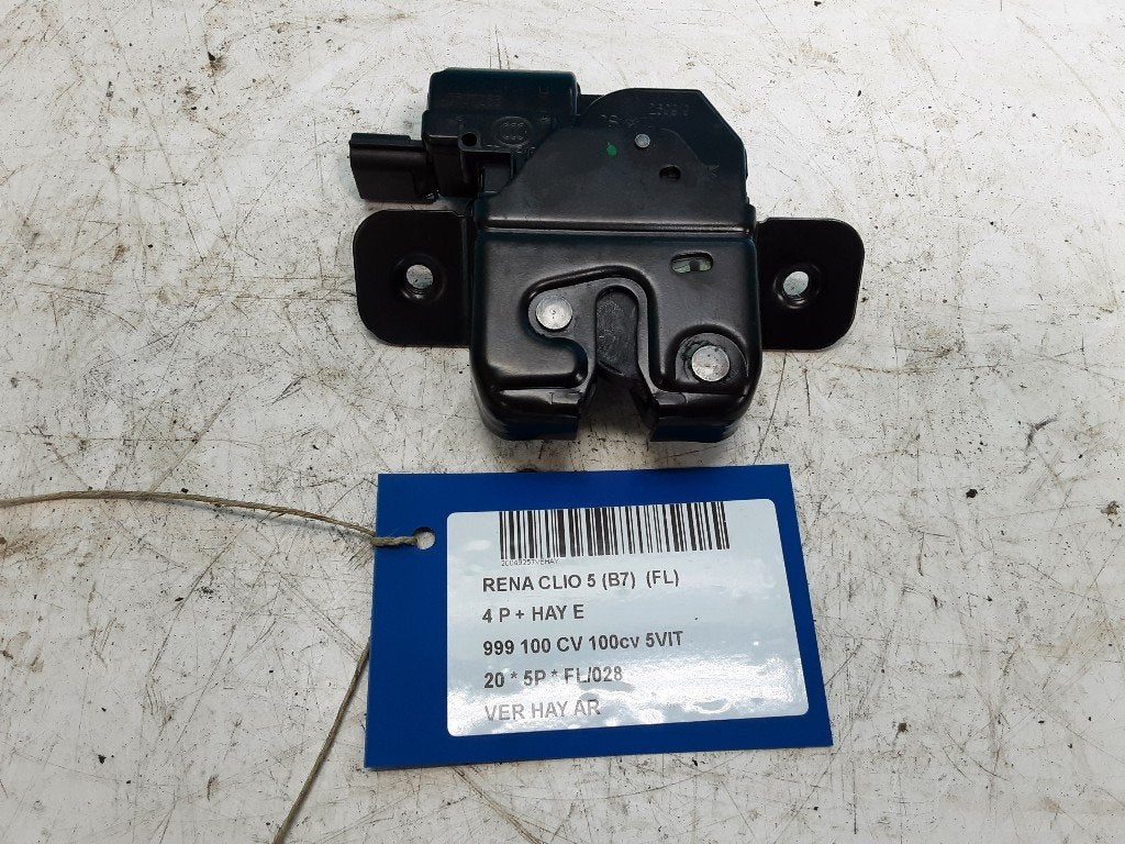 SERRURE COFFRE Renault Clio V (RJAB) (01-2019/-), Renault, Mevr. I. Hauben, Haillon arrière, Utilisé