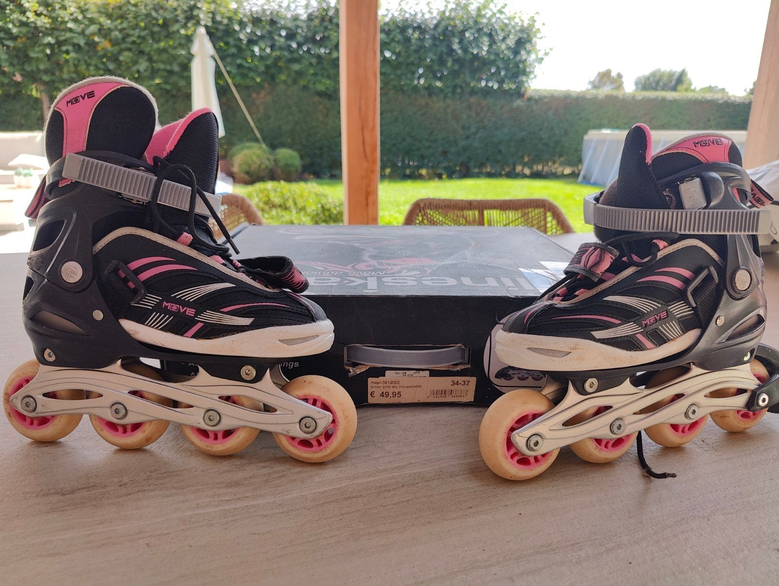 lineskates, Ophalen