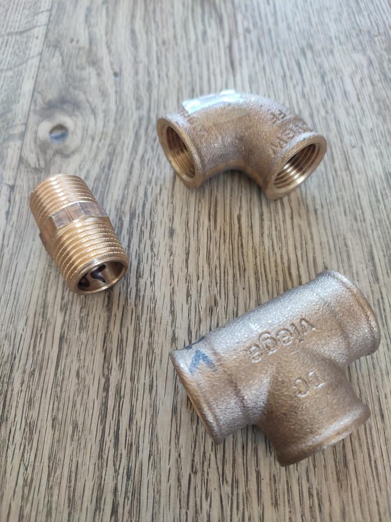 Koper koppelstukken 1/2", Ophalen, Koper
