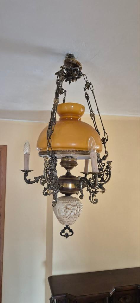 Lustre vintage, Enlèvement, Comme neuf, Verre, Vintage