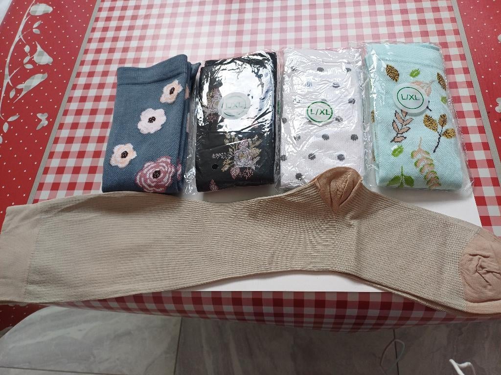 Chaussettes de compression, Enlèvement ou Envoi, Neuf, Taille 39 à 42, Autres couleurs