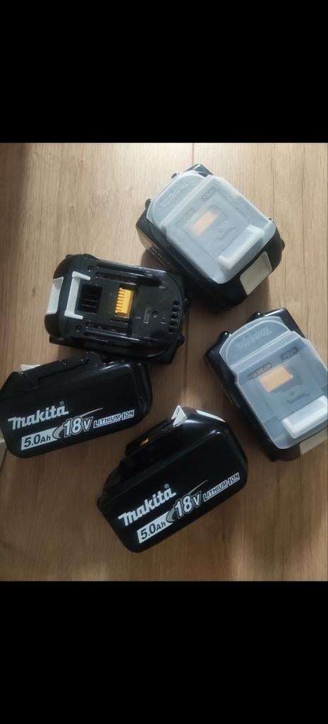 5 x Makita batterijen 18V 5Ah. Nieuw en origineel, Ophalen