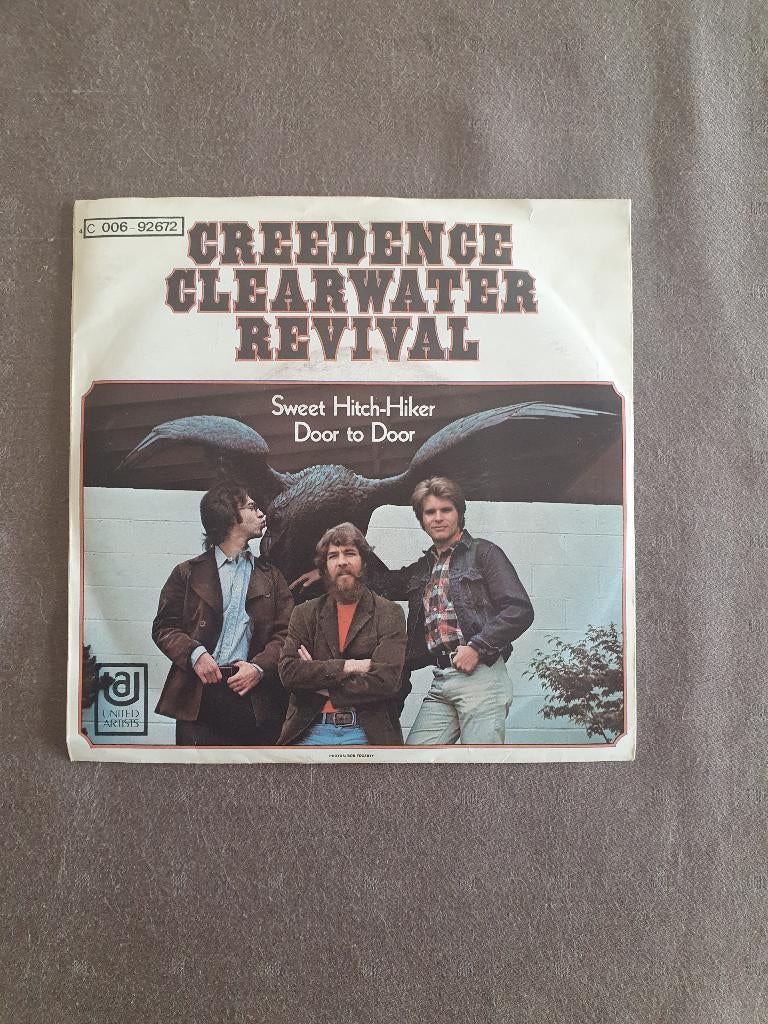S - CCR – Sweet Hitch-Hiker / Door To Door - 1971, Enlèvement ou Envoi, Comme neuf, Rock et Metal