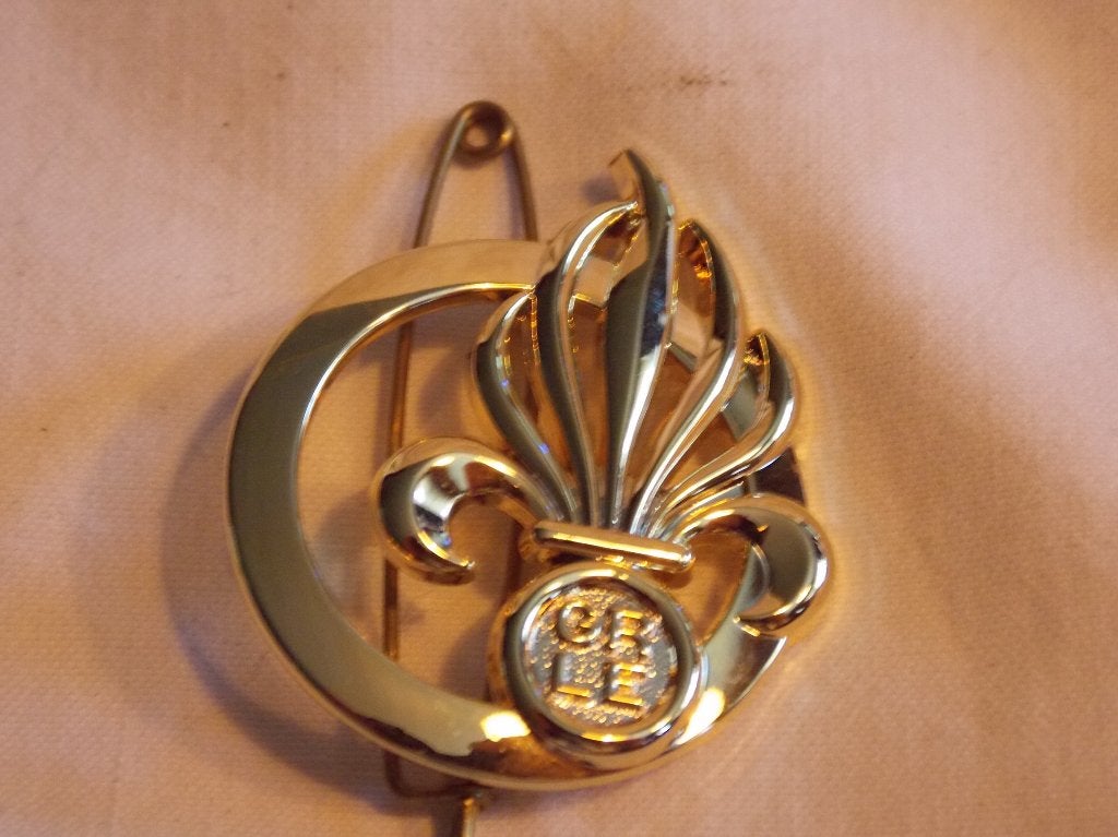 Franse legion etrangere baret kenteken (G), Verzamelen, Ophalen of Verzenden, Landmacht, Embleem of Badge