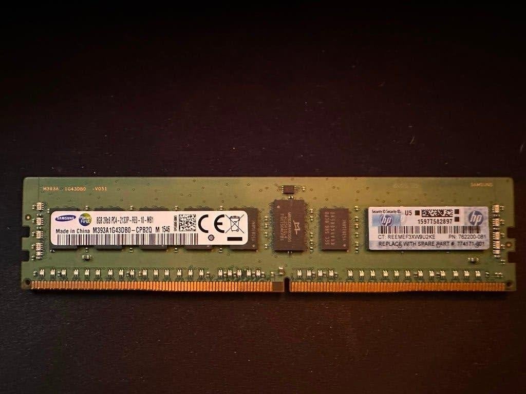 HPE SmartMemory - 8 GB DDR4 - 2133 MHz - HP P/N: 762200-081, Computers en Software, RAM geheugen, Gebruikt, Server, DDR4, 8 GB