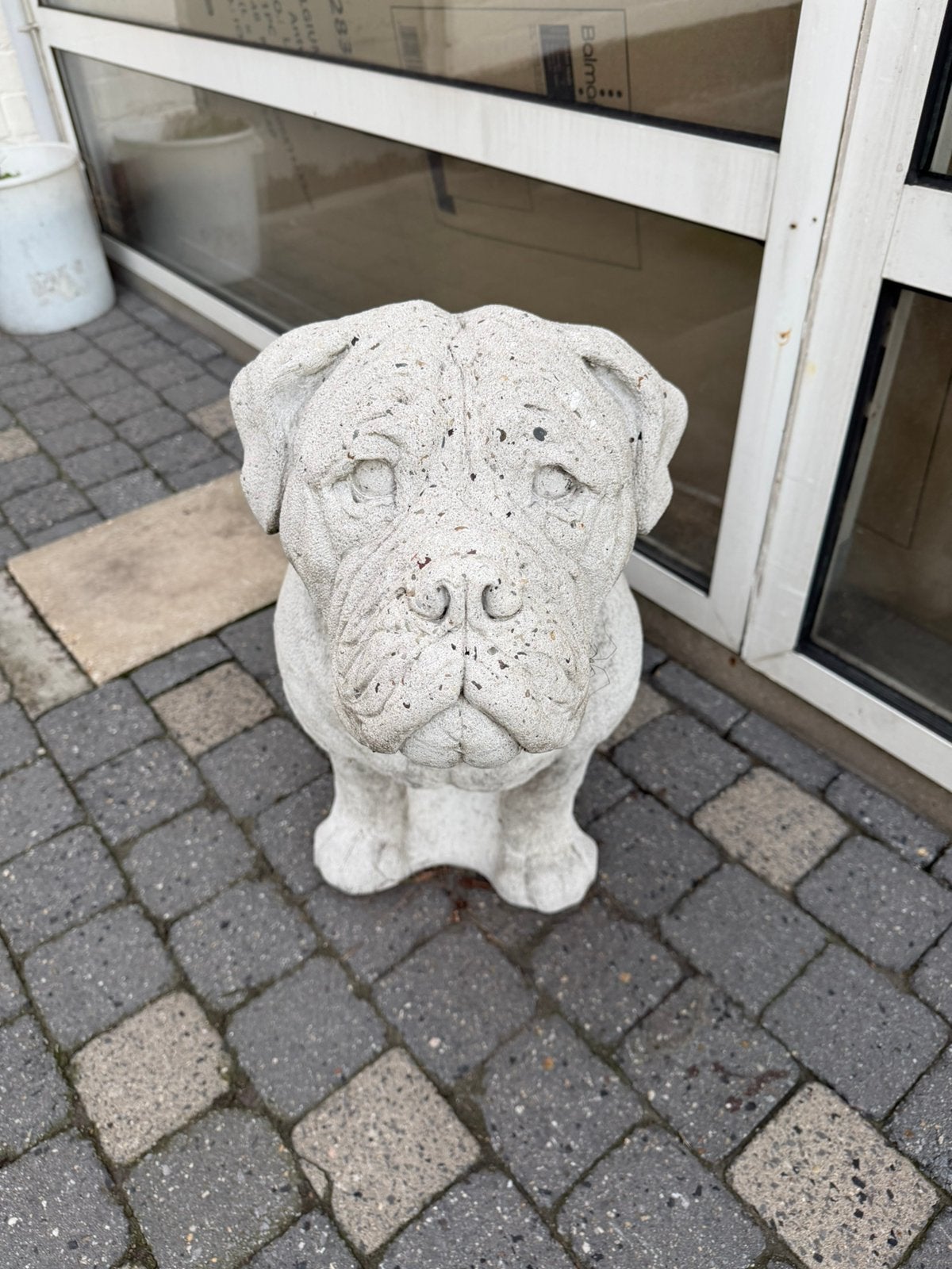 Stenen hond, Ophalen, Gebruikt, Steen, Dierenbeeld