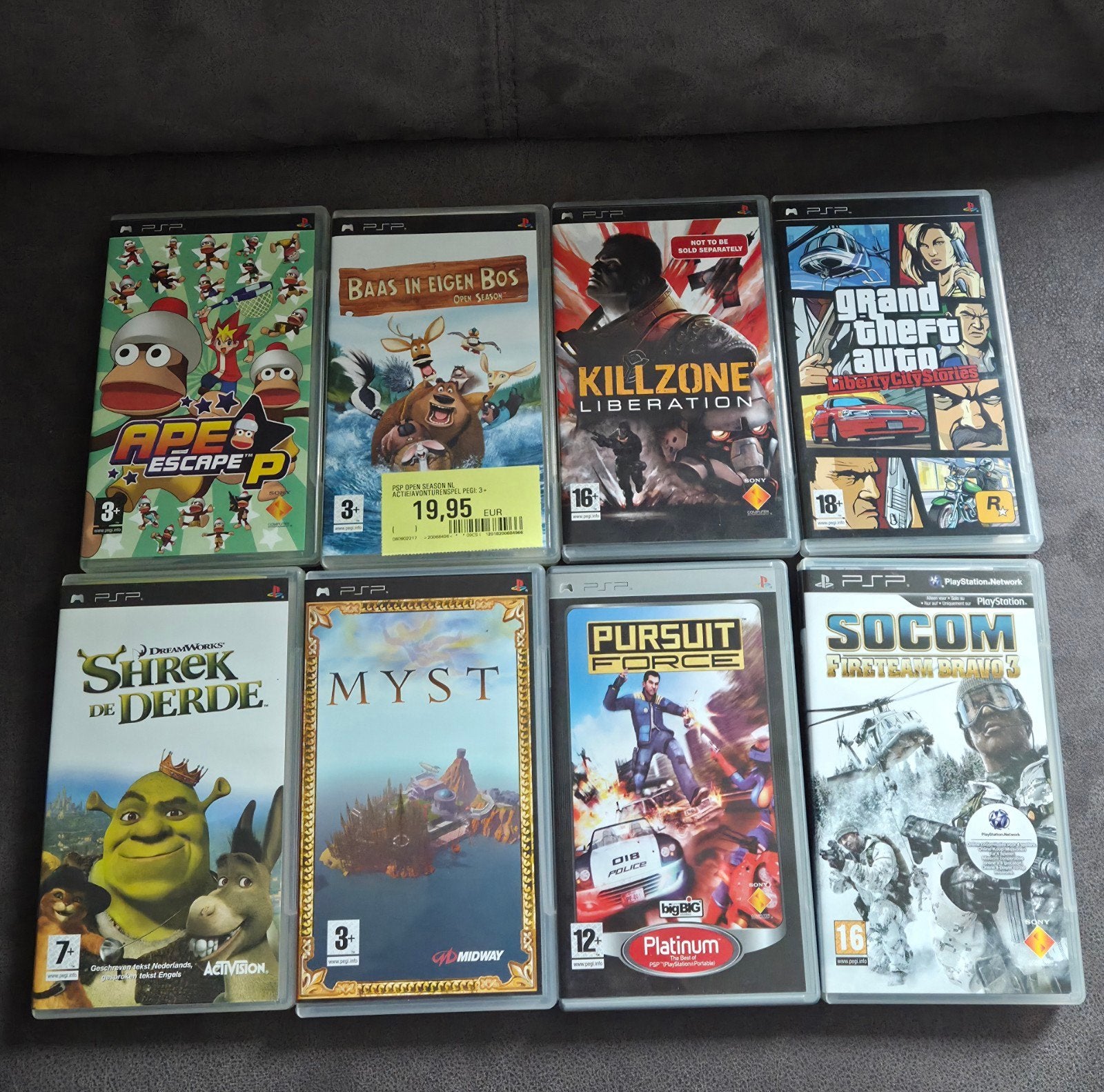 8 psp games samen of apart te koop, Consoles de jeu & Jeux vidéo, Enlèvement, Utilisé, PSP