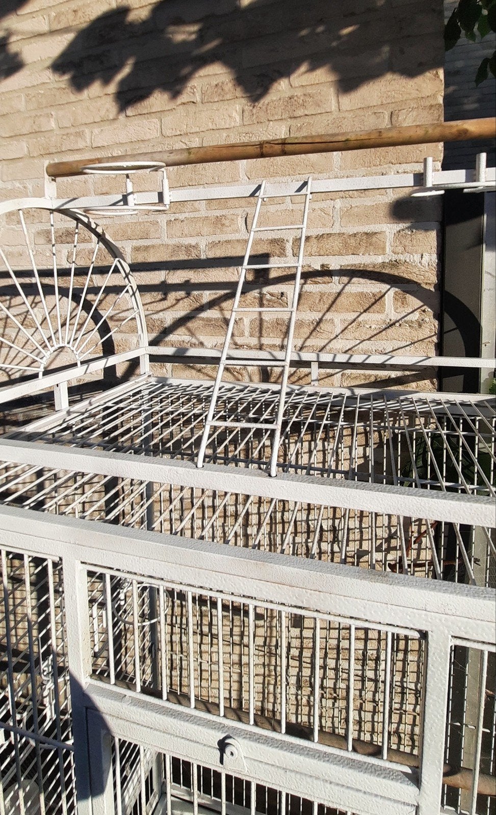 grande voilière blanche, grande cage à oiseaux, perruches, p, Enlèvement, Comme neuf, Métal, Volière