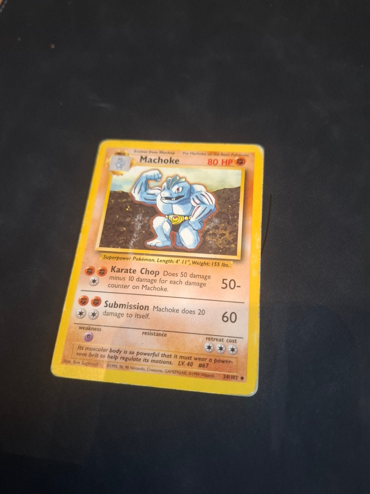 Carte Pokémon Machoke 34/102 (Set de base), Hobby & Loisirs créatifs, Enlèvement ou Envoi