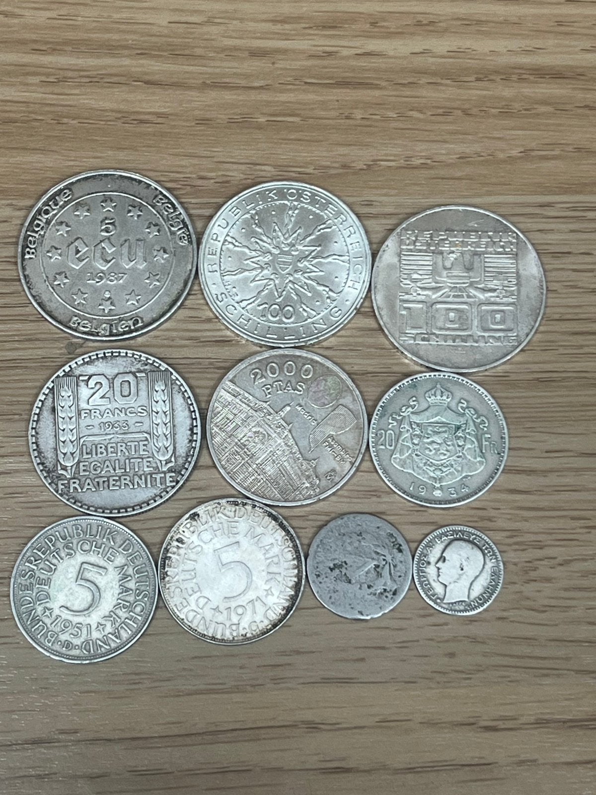 Lot Zilver munten, samen 150g, Ophalen of Verzenden, Setje, Zilver
