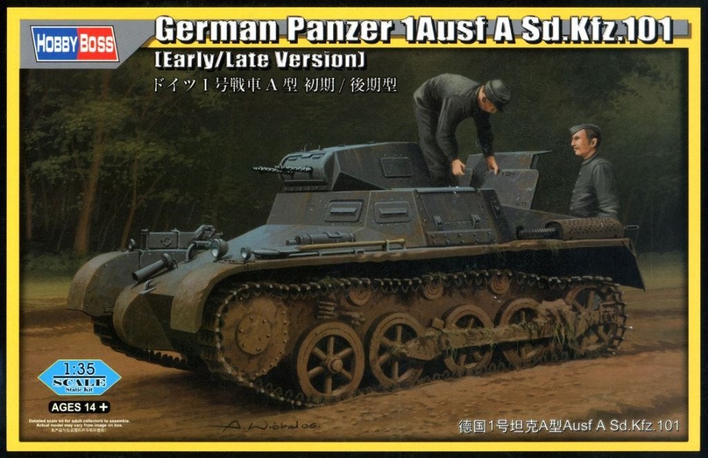 HOBBY BOSS 80145 PANZER 1AUSF. A SD.KFZ.101 EARLY/LATE 1/35, Hobby & Loisirs créatifs, Modélisme | Voitures & Véhicules, Neuf