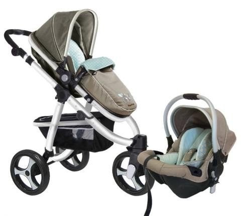 Poussette 3 en 1 Nattou, Enfants & Bébés, Enlèvement, Utilisé, Poussette combi, Autres marques