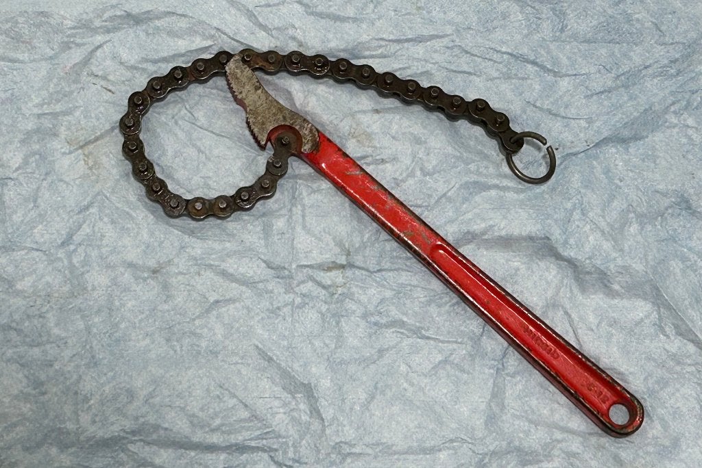 Ridgid Kettingtang C12, Ophalen, Zo goed als nieuw, Sleutel/ratel, Ridgid