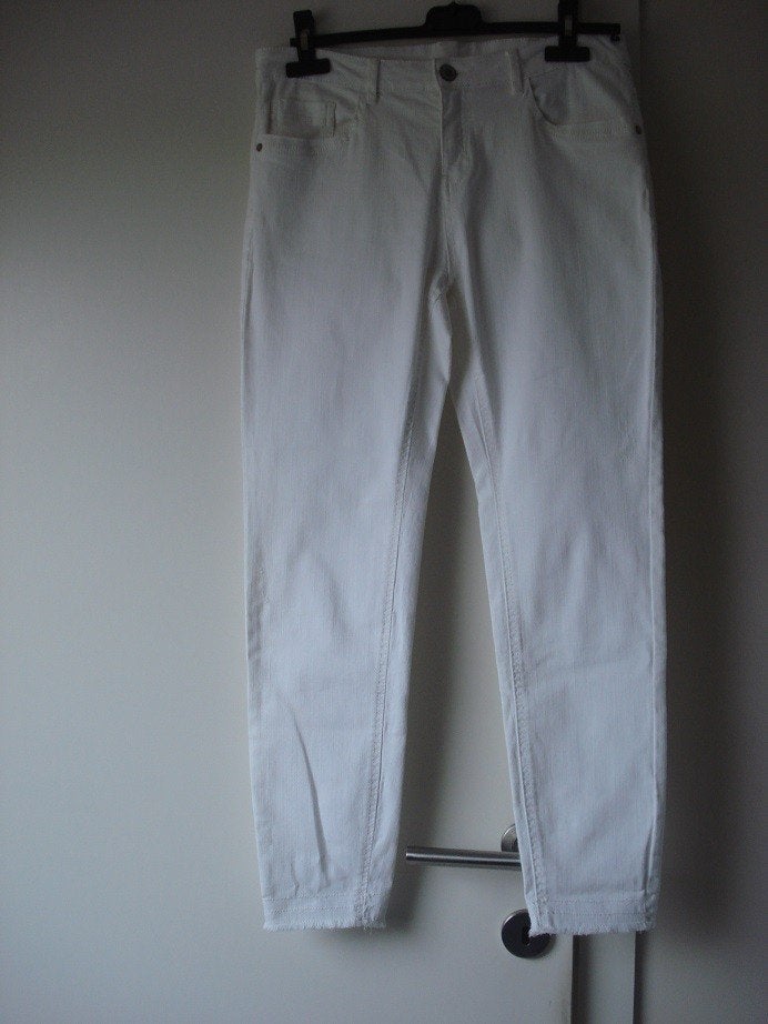 Groggy By Jbc witte jeansbroek, dames. mt 42, Vêtements | Femmes, Culottes & Pantalons, Taille 42/44 (L), Groggy by JBC, Enlèvement ou Envoi