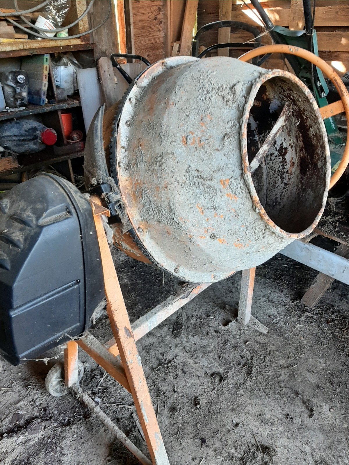 betonniere, Enlèvement, Utilisé
