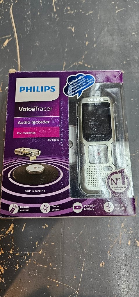 Philips audio recorder, voicetracer, nieuw, type DCT8010, Ophalen, Nieuw, Audio
