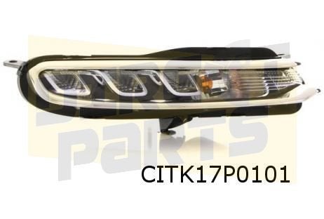 Citroën C3 (7/18-) dagrijlicht Links (LED) (incl. chomelijst, Neuf, -, -, Envoi