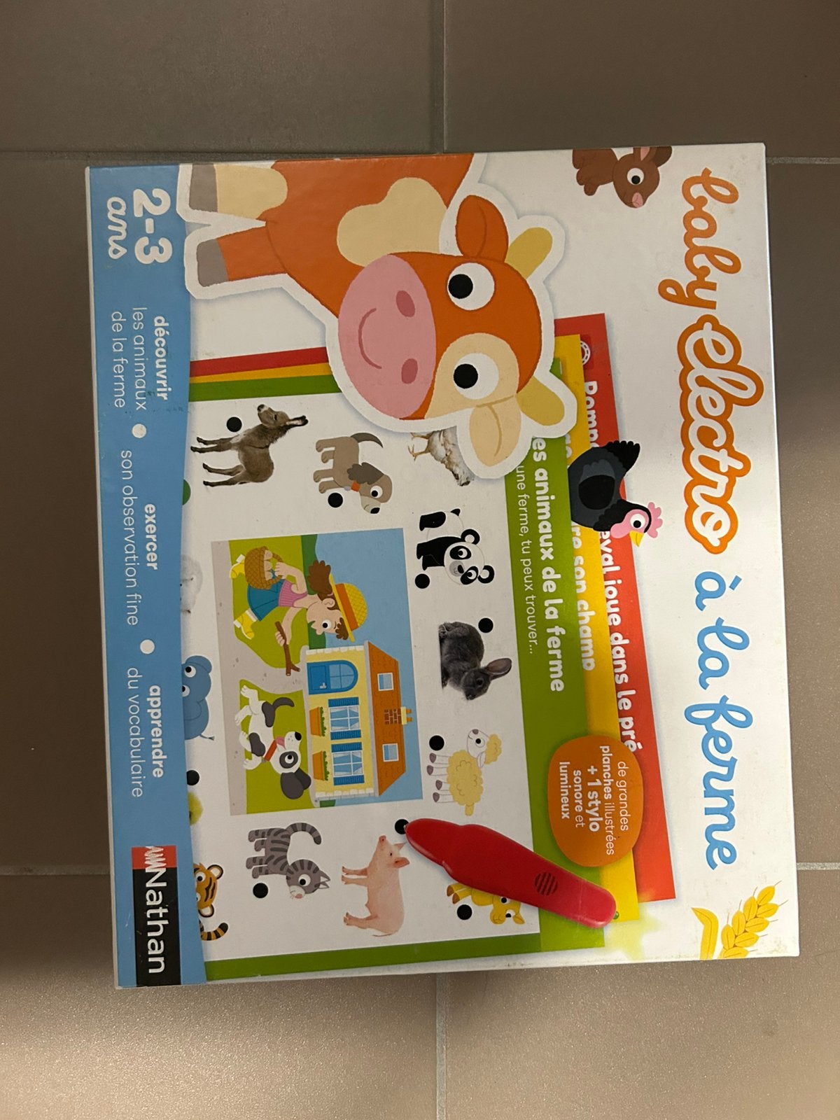 Jeu éducatif Nathan electro ferme, Enlèvement, Utilisé