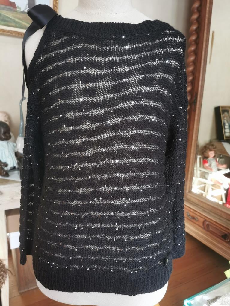 Heel mooie zwarte dames trui van Gaudi Jeans, Kleding | Dames, Ophalen, Maat 38/40 (M)