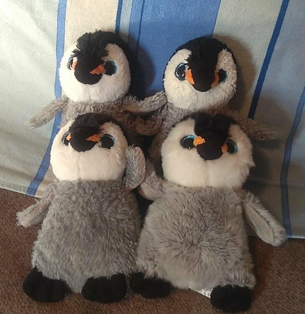 pinguin knuffels met glitterogen, Ophalen of Verzenden