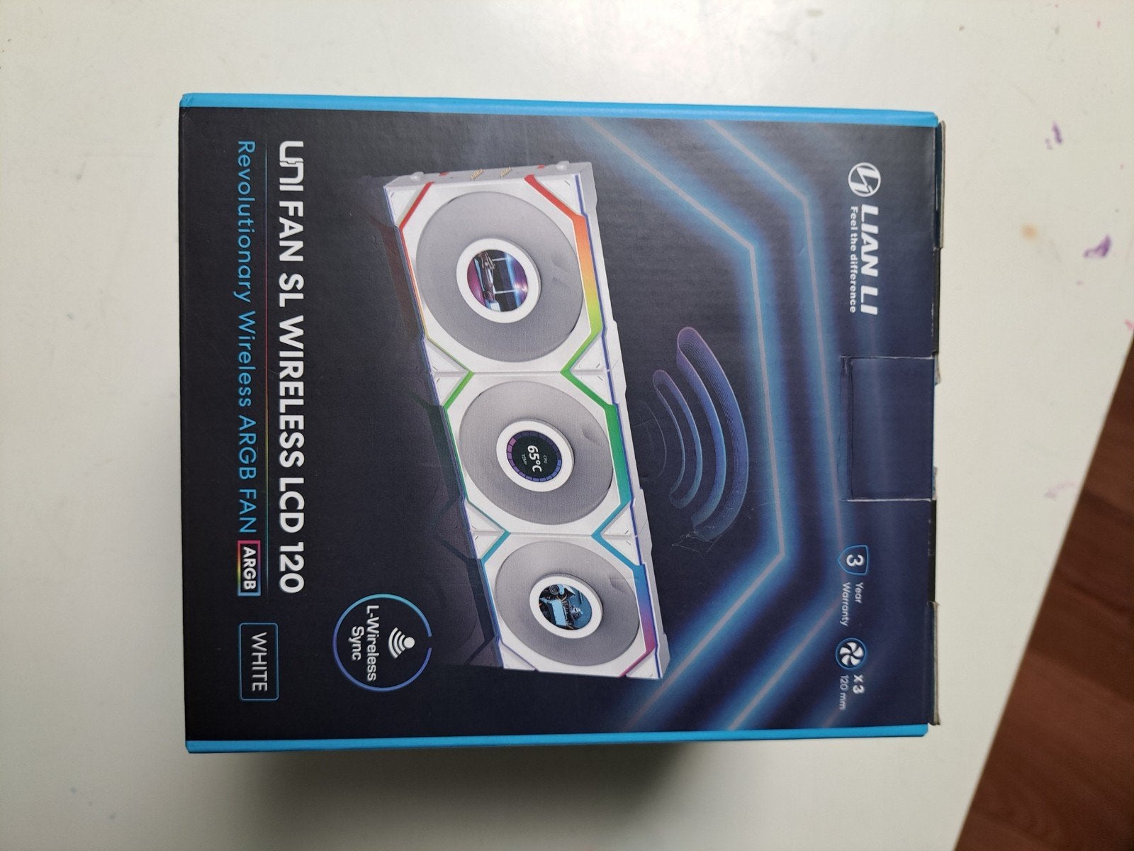 lian li sl 120mm wireless blanc pack de 3., Audio, Tv en Foto, Ophalen