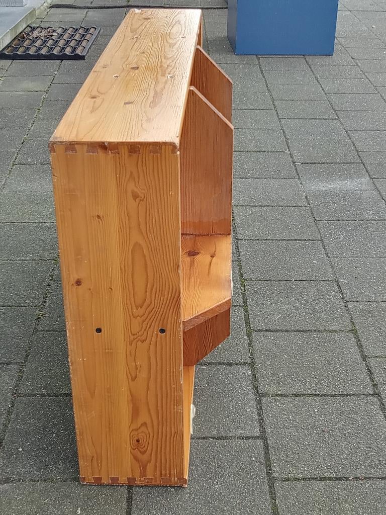 VINTAGE - Polyvalent rek vernist beukenhout -  Mooi verweerd, Antiek en Kunst, Antiek | Wandborden en Tegels, Ophalen