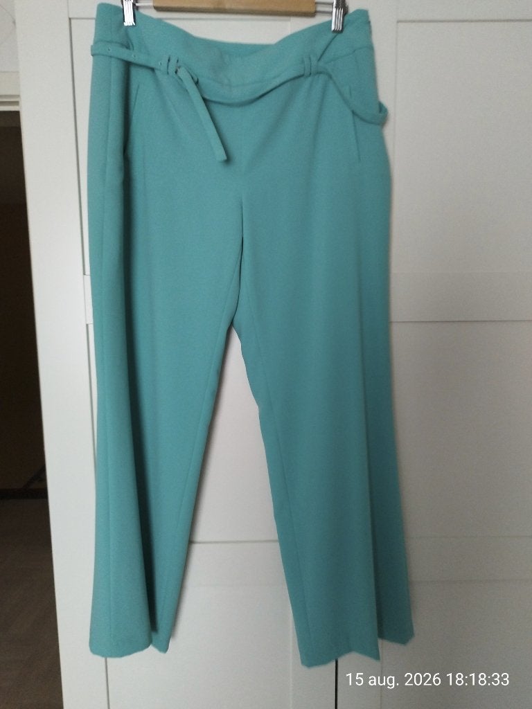 Broek Xandres Turquoise maat 44, Kleding | Dames, Broeken en Pantalons, Overige kleuren, Maat 42/44 (L), Ophalen of Verzenden