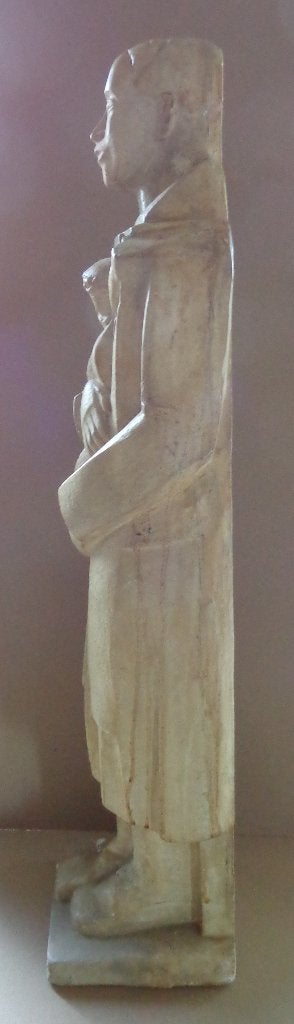 JOZEF CANTRE / ECCE HOMO / SCULPTUUR GIPS / H=85 cm / SIG, Ophalen, Art deco, Gips, 50 - 100 cm